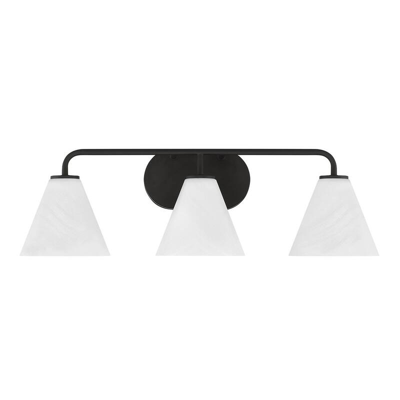 Blair Three Light Bathroom Vanity - Matte Black