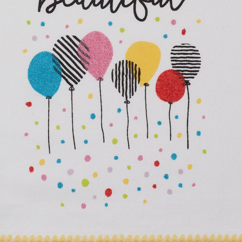 DII Asst Happy Birthday Embellished Dishtowel (Set of 3)