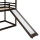 preview thumbnail 11 of 14, Twin Over Twin Bunk Bed with Roof, Slide & Ladder, Playhouse-Inspired Design, Safe & Fun, Multiple Installation Options, Brown