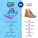 preview thumbnail 10 of 18, Sunny & Fun Four Corner Inflatable Water Slide Park