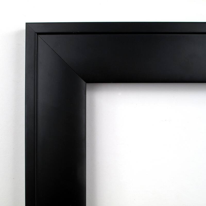 Nero Black Wood Framed Natural Corkboard Bulletin Board
