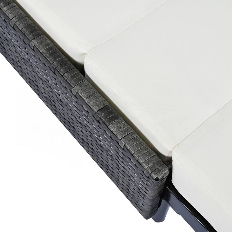 Iron Frame Outdoor Bed Loveseat