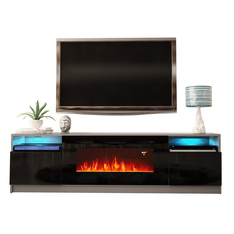 Strick & Bolton Amsden Electric Fireplace TV Stand
