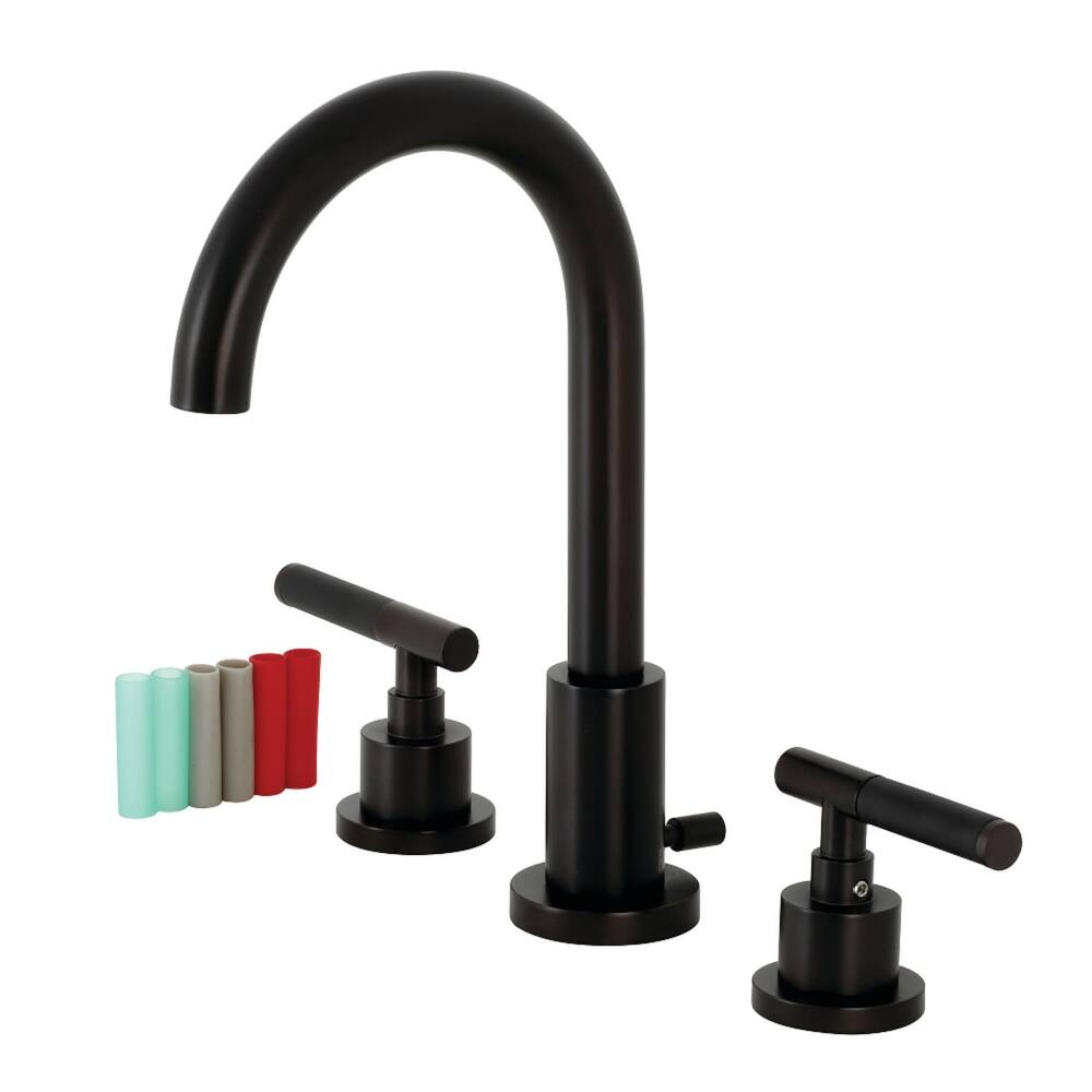 Kingston Brass Kaiser 1.2 GPM Deck Mounted Widespread Bathroom Faucet