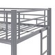 preview thumbnail 35 of 36, Bunk Bed Metal Twin Size Bunk Beds Frame with Ladder & Full-Length Guardrail Heavy Duty Sturdy 2 in 1 Convertible Bunk Bed
