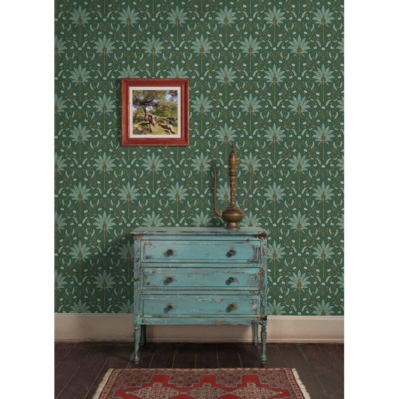 Ariara Palm Trellis Non-Pasted Wallpaper - Covers 56 Square Feet