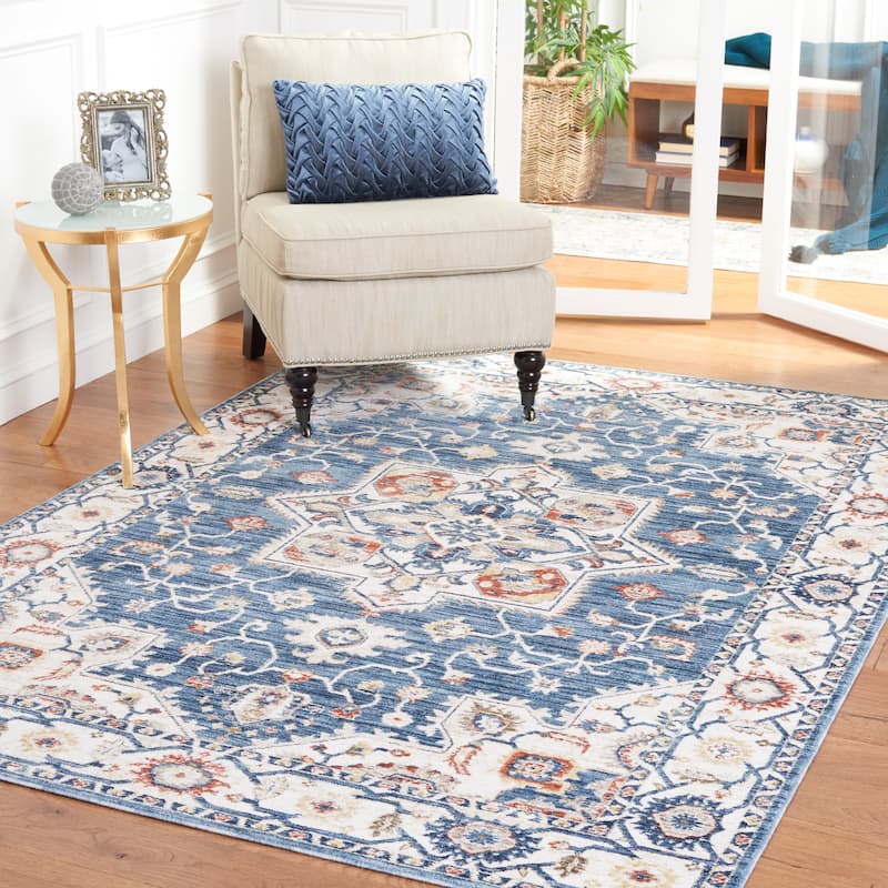 SAFAVIEH Olympia Oketa Abstract Rug - 9' x 12' - Blue/Ivory