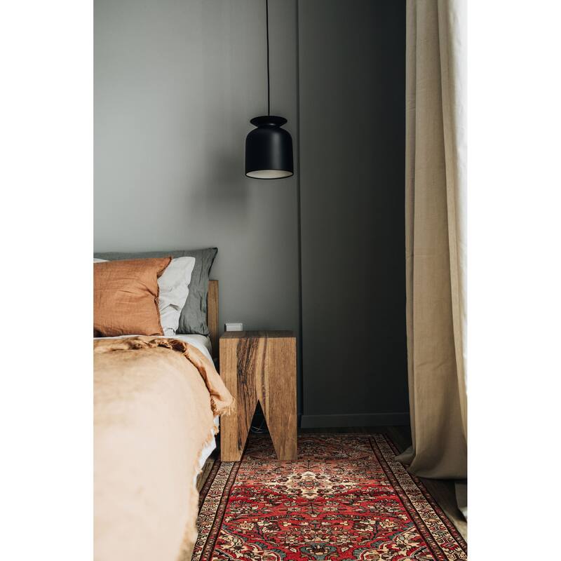 ECARPETGALLERY Hand-knotted Andelz Red Wool Rug - 4'5 x 8'2