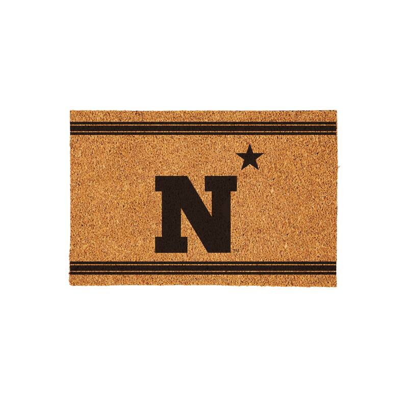 US Naval Academy Monochrome Indoor/Outdoor Coir Door Mat