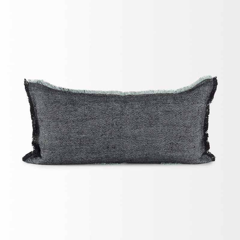 HomeRoots 20" Gray Linen Throw Pillow Cover