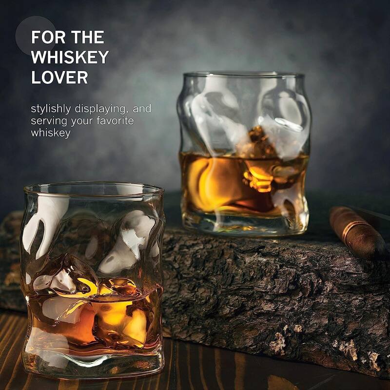 Bormioli Rocco Set of 6 Sorgente Rocks Glasses - 10.25 oz