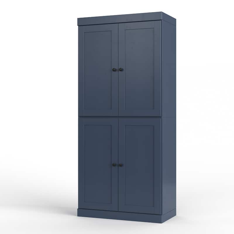 Palace Imports 100% Solid Wood 32" Bathroom Storage Cabinet with Shaker Doors, 2-Drawers and Adjustable Shelves