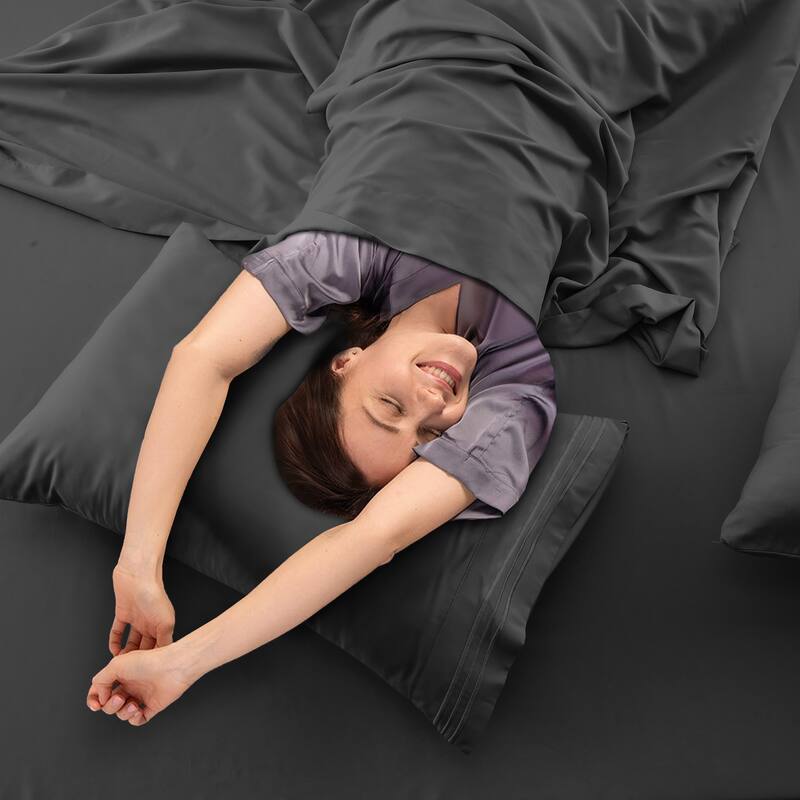 6 Piece Bed Sheet Set Deep Pocket Ultra Soft Microfiber Bedding Sheets