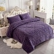 preview thumbnail 38 of 49, 3-Piece Fluffy Sherpa Comforter Set Tufted Bedding Comforter Set