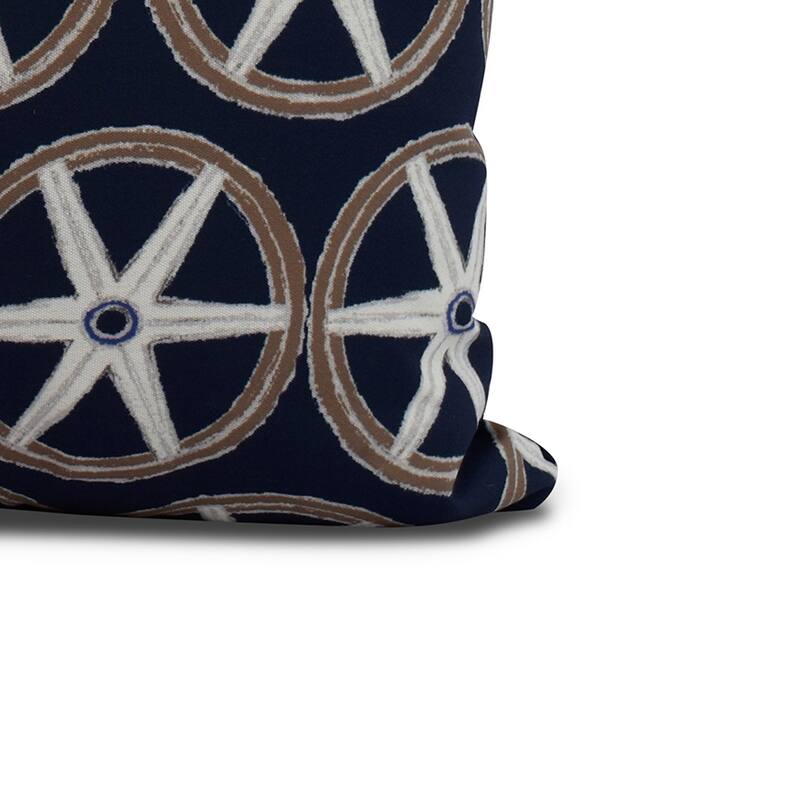 20 x 20 inch Nautical Geo Lines Geometric Print Pillow