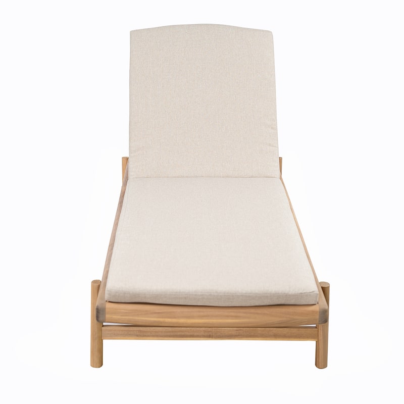 Christopher Knight Home - Emilio Outdoor Comfort Mallorca Acacia Wood Chaise Lounge Set with Cushions