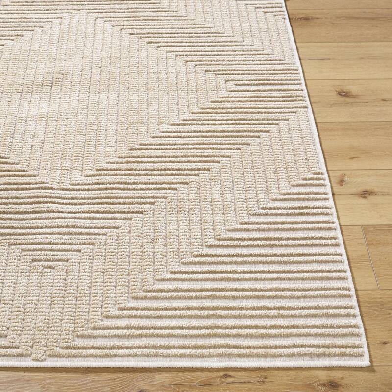 Livabliss Lyna Modern & Contemporary Diamond Washable Area Rug