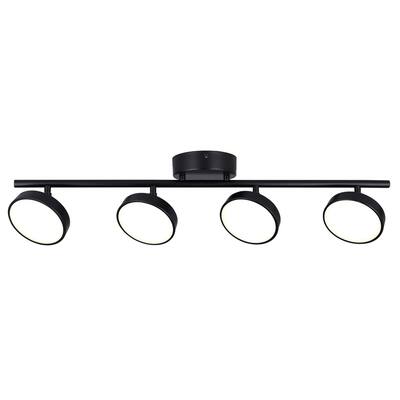 Neelia, LT257A04BK, MBK Color, 4 Lt LED Track, Acrylic, 27.5W LED (Integrated), Dimmable