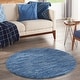 preview thumbnail 76 of 183, Nourison Essentials Solid Contemporary Indoor/ Outdoor Area Rug 4' Round - Navy Blue