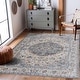 preview thumbnail 63 of 118, Hauteloom Manhattan Machine Washable Oriental Persian Medallion Vintage Distressed Area Rug 2'7" x 10' - Blue, Olive, Tan, Ivory, Mustard, Cream