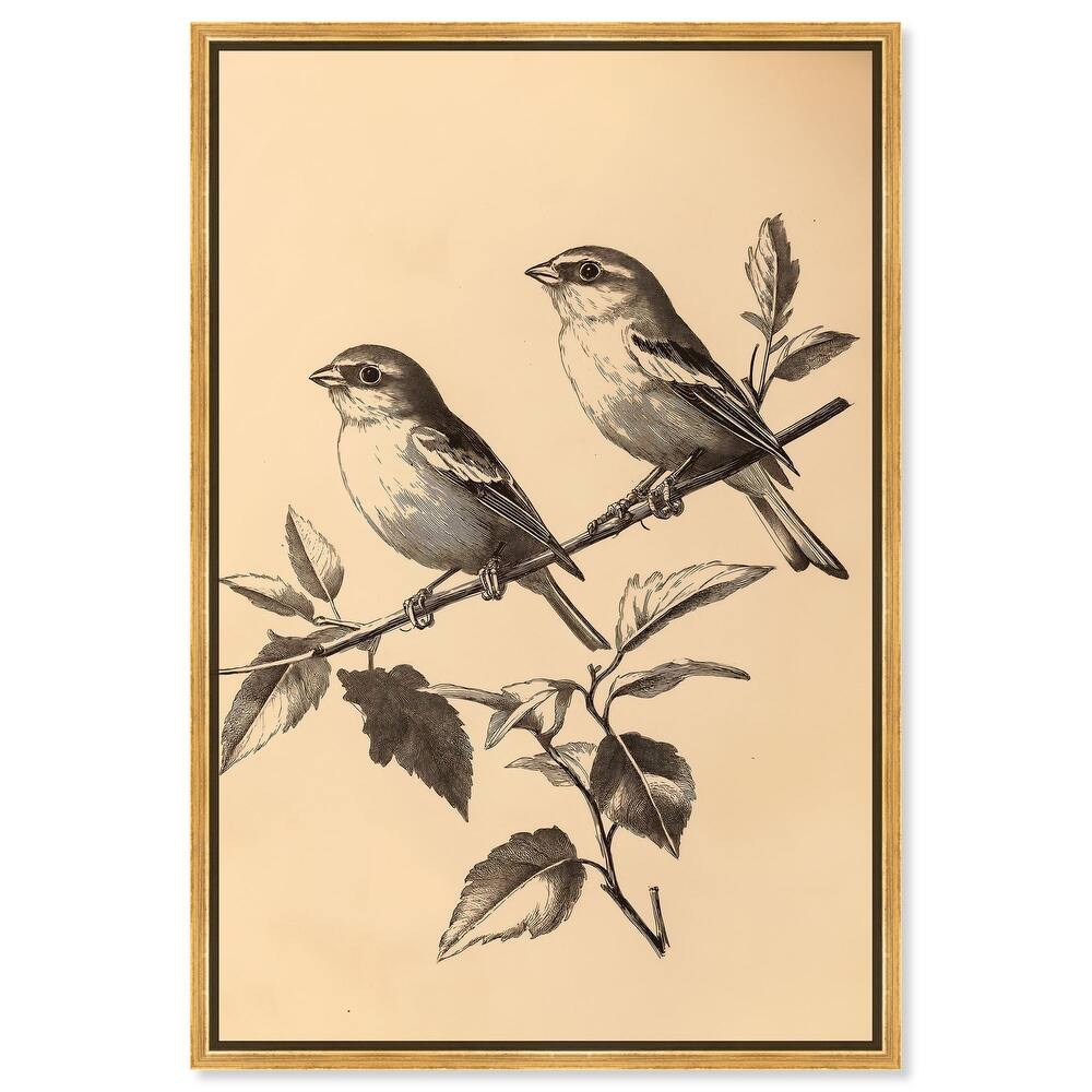 Pair of Finches I Canvas by Art Remedy