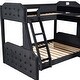 preview thumbnail 8 of 16, L-Shaped Twin over Full Bunk Bed and Twin Sie Loft Bed with Desk
