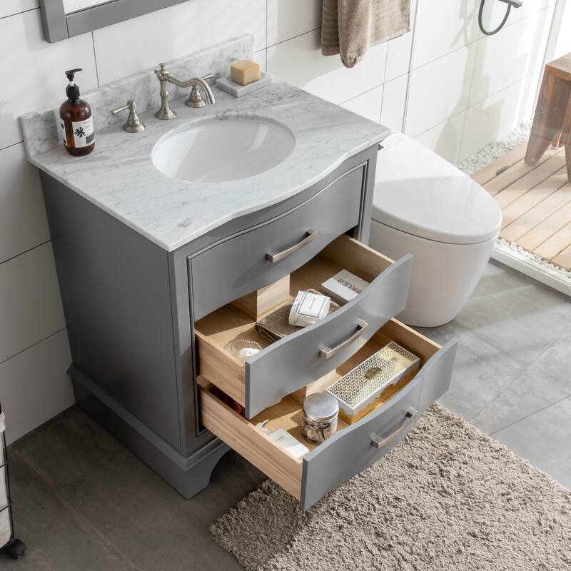 Sudio Design Monroe 30" Bathroom Vanity - 30" Single Sink