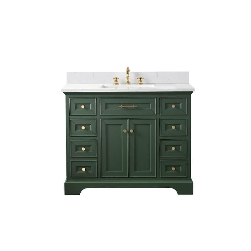Sudio Design Thompson 42" Bathroom Vanity - 42-inch Single Sink - Evergreen
