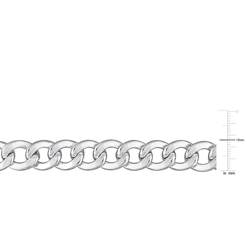 Miadora Sterling Silver Curb Link Necklace