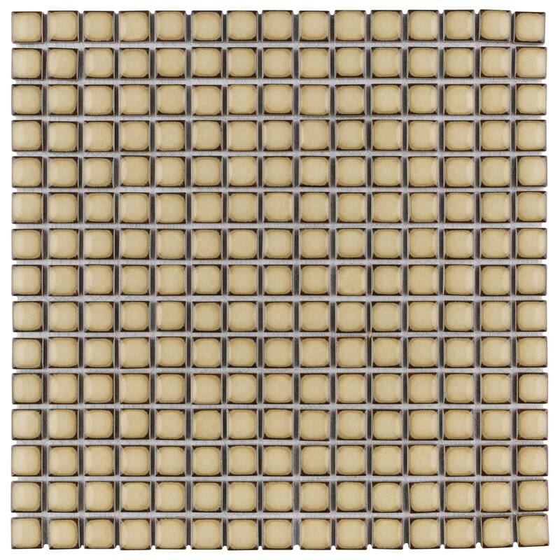 Merola Tile Hudson Edge Caffe 12-1/4" x 12-1/4" Porcelain Floor and Wall Tile