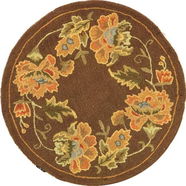 SAFAVIEH Handmade Berkeley Delphine Botanical Wool Rug