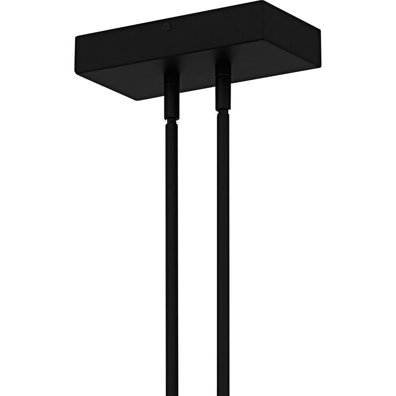 Talbott Integrated LED Matte Black Linear Chandelier