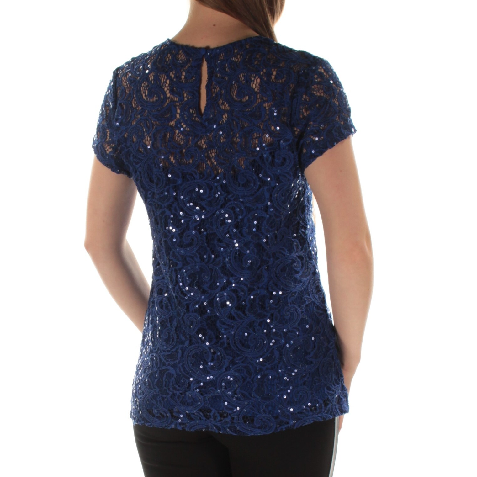blue evening top