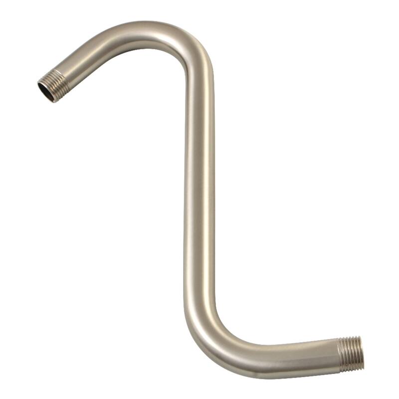 Kingston Brass Showerscape 10-Inch S-Shape Shower Arm - Brushed Nickel