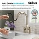 preview thumbnail 71 of 86, KRAUS Oletto Bridge Kitchen Faucet with 2-Function Pull-Down Sprayhead
