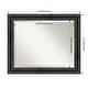 preview thumbnail 25 of 33, Beveled Wood Bathroom Wall Mirror - Rustic Pine Black Frame Outer Size: 33 x 27 in