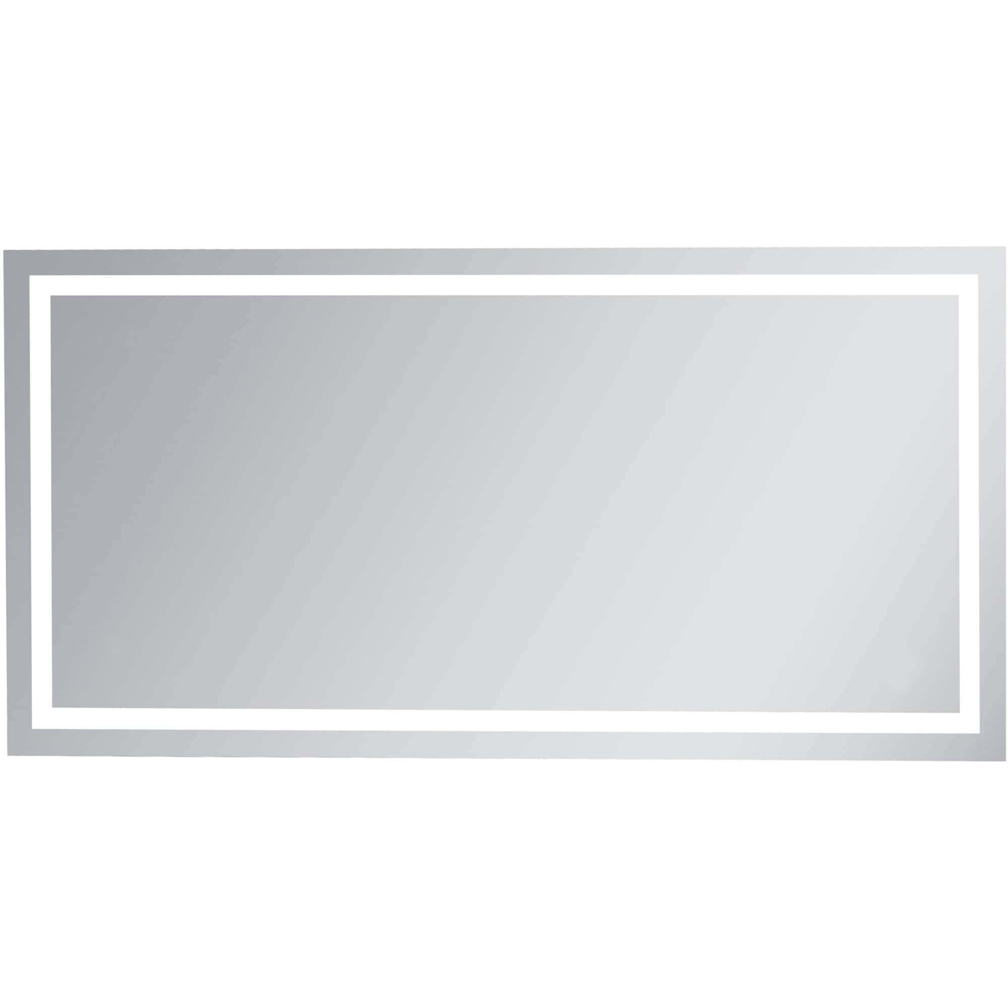 Elegant Lighting Nova 36" x 72" Rectangular Flat Aluminum Framed