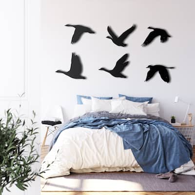 Metal Wall Art, Geese Birds Art, Metal Birds Decor 11.81"/30,5cm