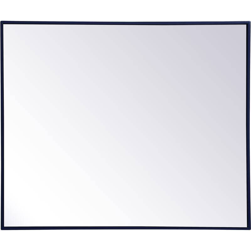 Elegant Lighting Eternity 30" x 36" Rectangular Beveled Metal Framed