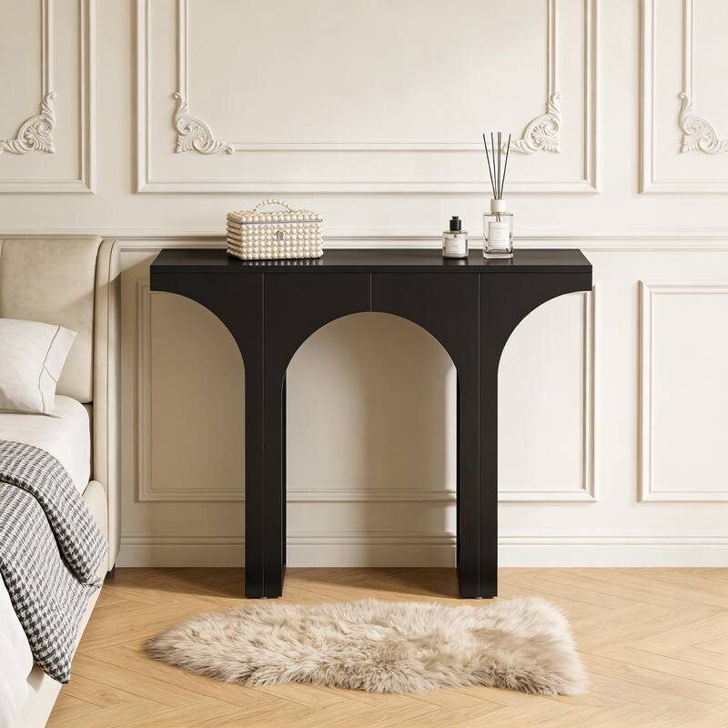 Entryway Table, Console Table, Nightstand - Black