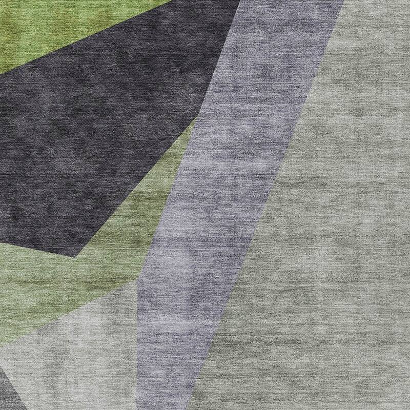 HomeRoots Abstract Transitional Rectangle Outdoor Rug
