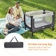 preview thumbnail 6 of 8, Gymax Portable Baby Playard Playpen Nursery Center w/ Mattress - See Details