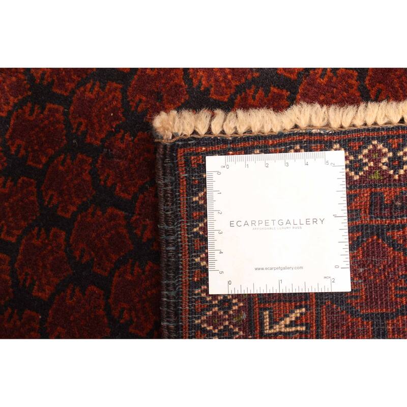 ECARPETGALLERY Hand-knotted Teimani Dark Navy Wool Rug - 2'11 x 4'3