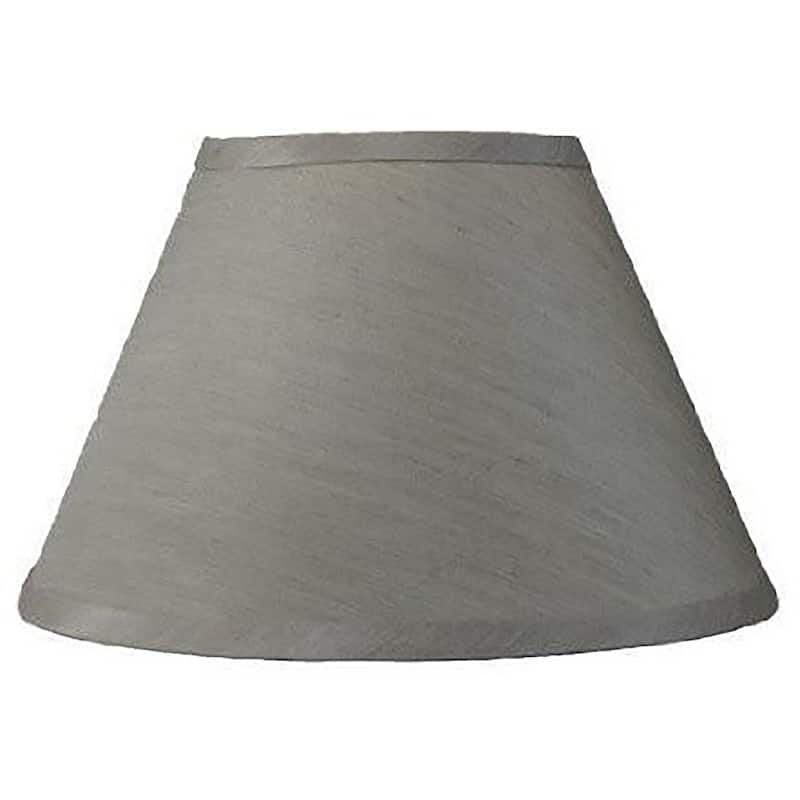 Conical Lamp Shade,Faux Silk, 8" Top, 16" Bottom, 10" Slant - Champagne