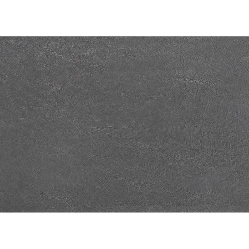 Queen Size Panel Bed with Upholstered Headboard and Wooden Frame in Classic Gray Finish