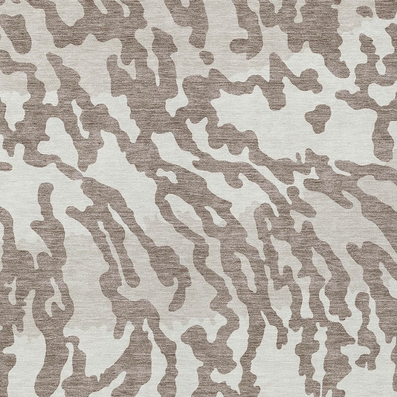 HomeRoots Animal Print Transitional Rectangle Outdoor Rug