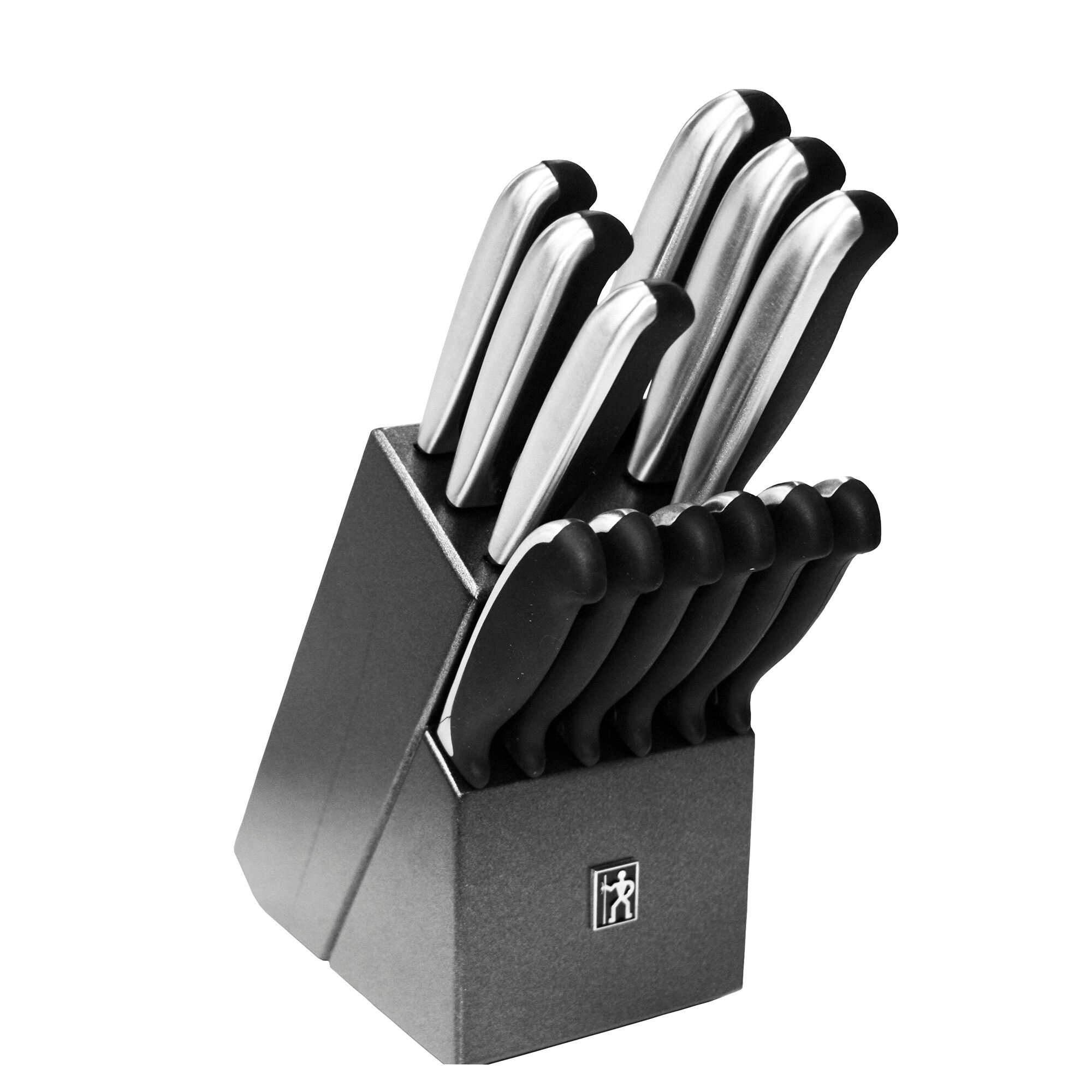 Shop J A Henckels International Everedge Plus 13 Pc Knife Block Set Stainless Steel Overstock 25365834