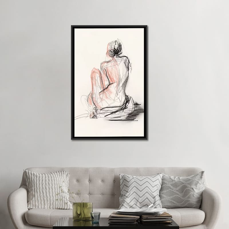iCanvas "Figure Gesture II" by Jennifer Paxton Parker Framed Canvas Print