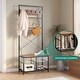 preview thumbnail 5 of 7, Lakyah Rustic Hall Tree 5-in-1 Coat Rack with Storage Dressers