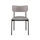 preview thumbnail 14 of 19, Amisco Yasmina Upholstered Dining Chair with Metal Leg